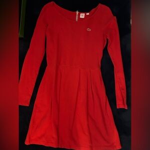 Lacoste red dress